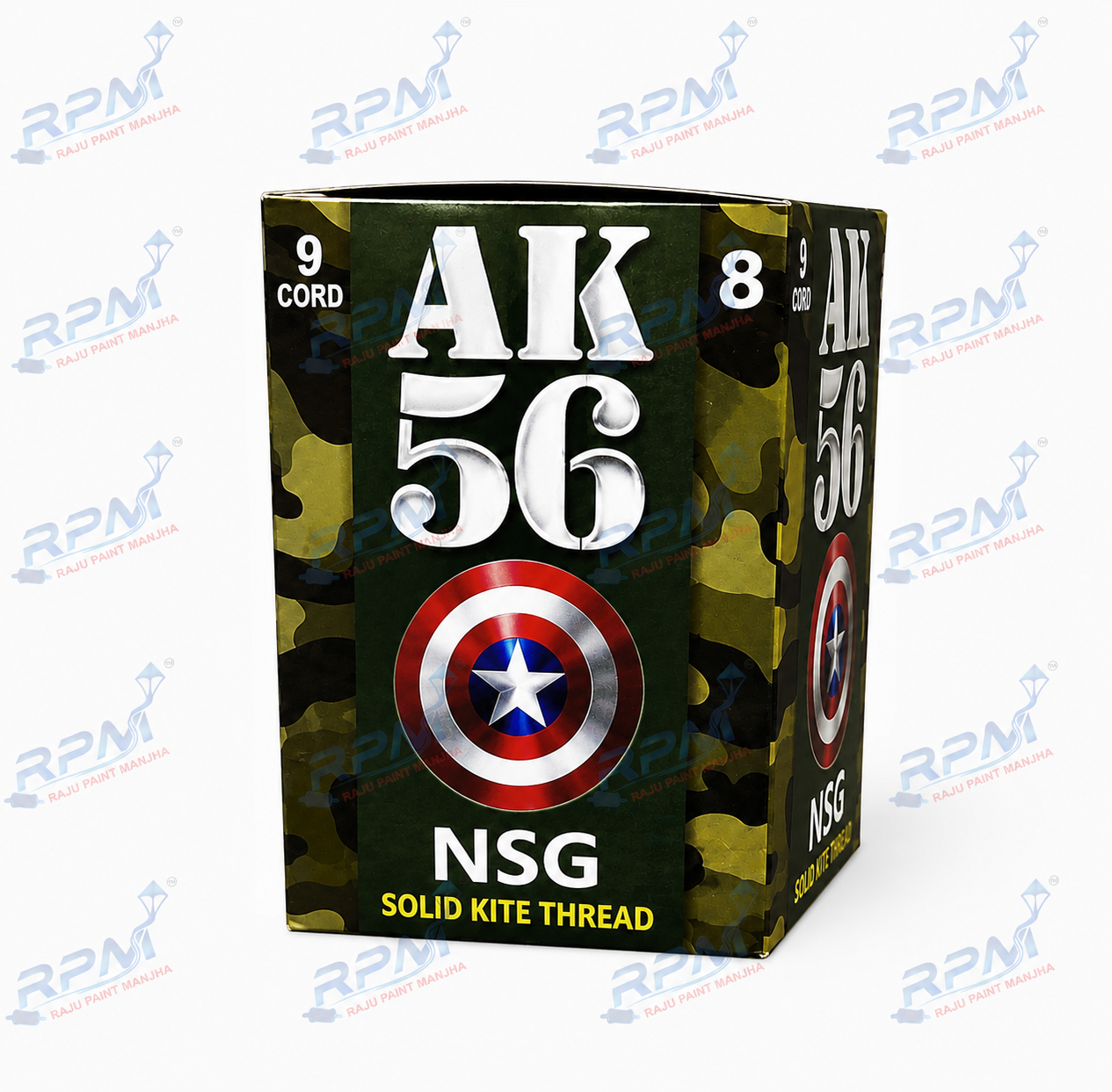 AK 56 NSG (9 Cord) Solid Kite Thread – Premium Cotton Manjha